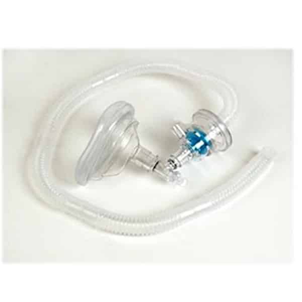 Allied 3′ Ventilator Circuit With Swivel Cuffed Mask – Adult
