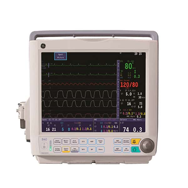 GE Healthcare B40 Patient Monitor ECG, NIBP, SPO2, Temperature, Printer – New