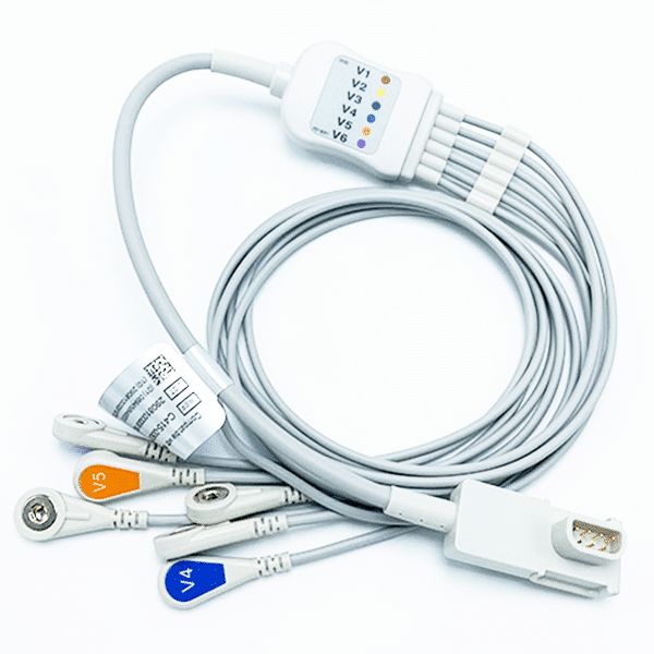 Physio Control Lifepak 12/15 Compatible V Lead Cable