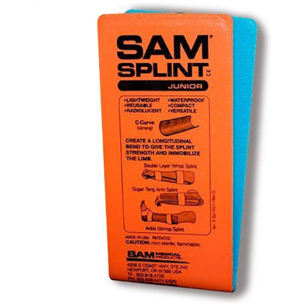 Sam Splint Flatfold Junior 4.25″ x 18″ – Orange/Blue