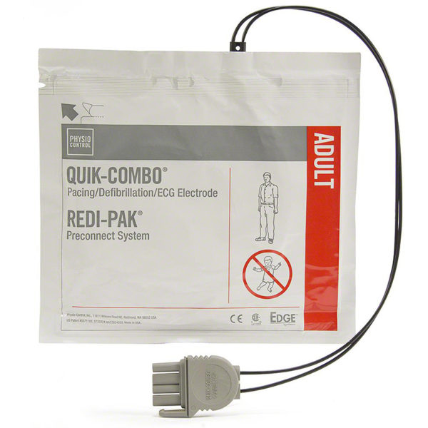 Physio Control Quik Combo W/ Redi-Pak Preconnect System – Adult