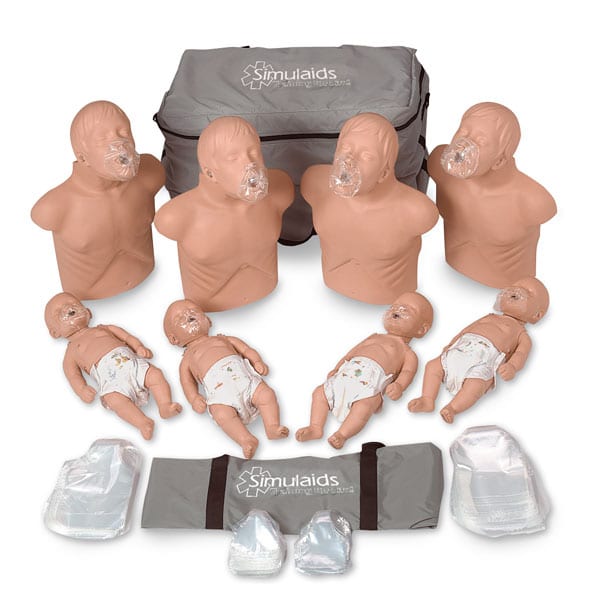 Simulaids Instructors Economy Starter Pack (4 Adult & 4 Baby )