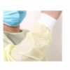 yellow isolation gown sleeves