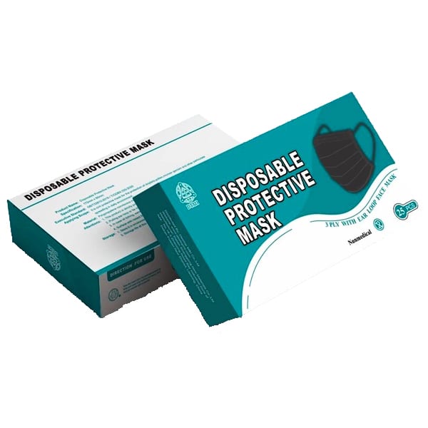 Disposable Protective Masks – Black (Box/25)