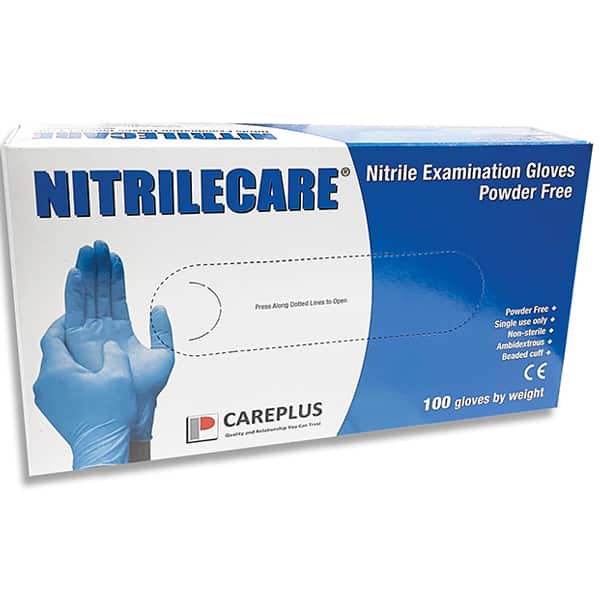 Nitrile Exam Gloves - Box of 100 | Coast Biomedical Equipment