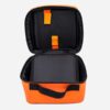 sam io needle storage case orange inside