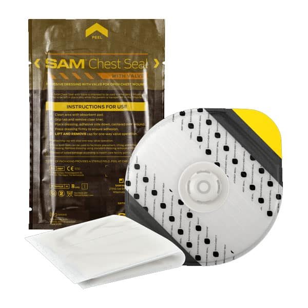 Sam Chest Seal With Cap Valved