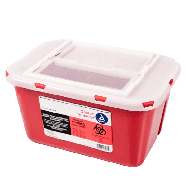 Dynarex Sharps Container 1 Gallon 7.5 IN X 8.5IN X 4.75IN