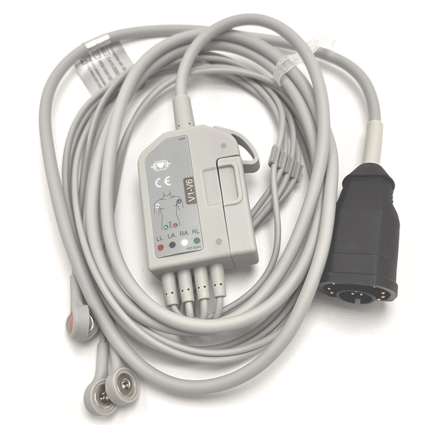 Zoll Compatible One-Piece 4-Lead ECG Monitor Trunk Cable
